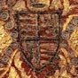 Reliure de Corvin dorée en cuir pour un manuscrit en langue grecque, ms. Wien, Österreichische Nationalbibliothek Suppl. gr. 4, détail